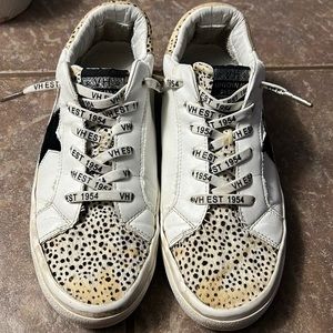 Worn Vintage Havana Low Cheetah Print Sneakers size 10